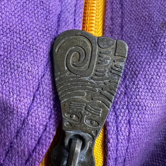 Vintage Laurel Burch Bag Handbag Tote Purse Cat Design Colorful Canvas Beach - Picture 14 of 16